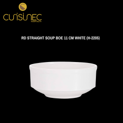 RD STRAIGHT SOUP BOWL 11 CM WHITE