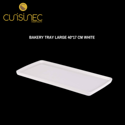 BAKERY TRAY LARGE 40*17 CM WHITE