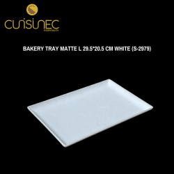 BAKERY TRAY MATTE L 29.5*20.5 CM WHITE