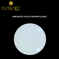 URMI BUFFET PLATE 32 CM WHITE