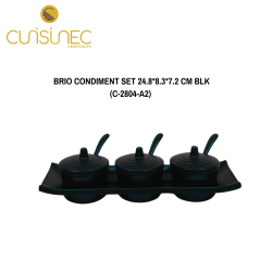 BRIO CONDIMENT SET 24.8*8.3*7.2 CM BLK