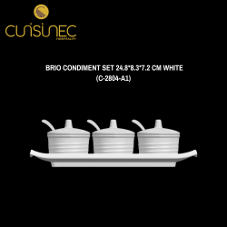 BRIO CONDIMENT SET 24.8*8.3*7.2 CM WHITE