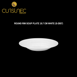 ROUND RIM SOUP PLATE 19.7 CM WHITE
