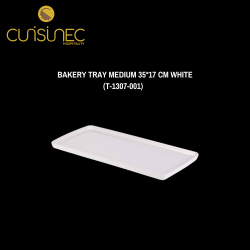 BAKERY TRAY MEDIUM 35*17 CM WHITE