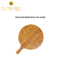 PAN SLATE ROUND 33*24.1 CM