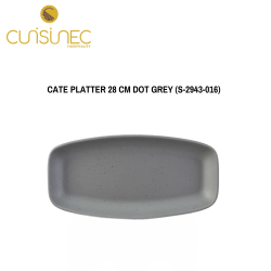 CATE PLATTER 28 CM DOT GREY