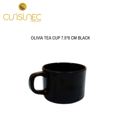 OLIVIA TEA CUP 7.5*6 CM BLACK