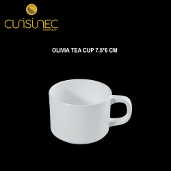 OLIVIA TEACUP 7.5*6CM WHITE