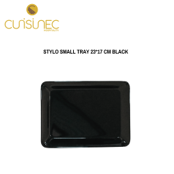 STYLO SMALL TRAY 23*17 CM BLACK