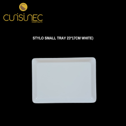 STYLO SMALL TRAY 23*17 CM WHITE