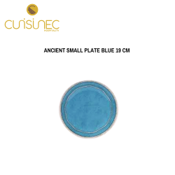 ANCIENT SMALL PLATE BLUE 19 CM