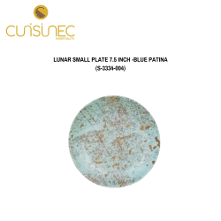 LUNAR SMALL PLATE 7.5 INCH -BLUE PATINA