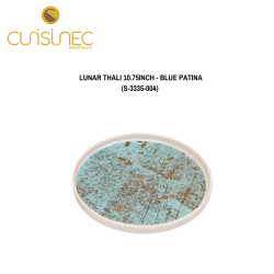 LUNAR THALI 10.7.5 INCH - BLUE PATINA