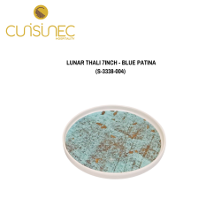 LUNAR THALI 7 INCH - BLUE PATINA