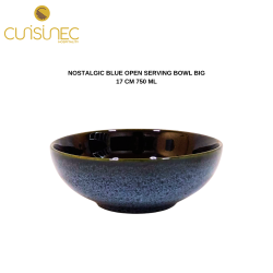 NOSTALGIC BLUE OPEN SERVING BOWL BIG 17CM 750ML