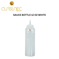 SAUCE BOTTLE 12 OZ WHITE