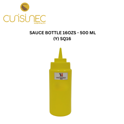 SAUCE BOTTLE  16OZS - 500 ML YELLOW