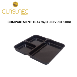 CUI PP FOOD COMPARTMENT TRAY BLK 3IN1 W/O LID JPL