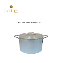 ALU SAUCE POT W/LID 5 LTRS