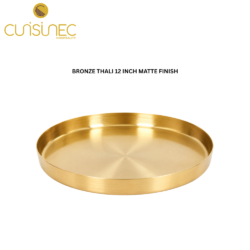 BRONZE THALI 12 INCH MATTE FINISH