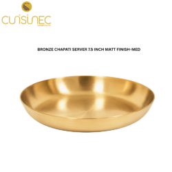 BRONZE CHAPATI SERVER 7.5 INCH MATT FINISH-MED