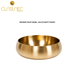 BRONZE SOUP BOWL -GULFA MATT FINISH