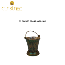 SS BUCKET S/W BRASS ANTQ NO.1