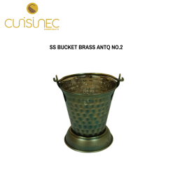 SS BUCKET BRASS ANTQ NO.2