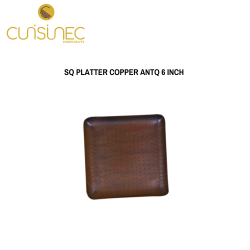 SQ PLATTER COPPER ANTQ 6 INCH