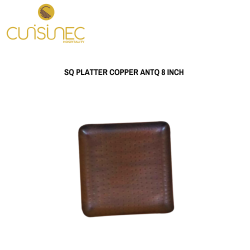 SQ PLATTER COPPER ANTQ 8 INCH