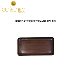 RECT PLATTER COPPER ANTQ 10*5 INCH