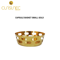 CAPSULE BASKET SMALL GOLD