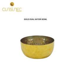 GOLD OVAL KATORI BOWL