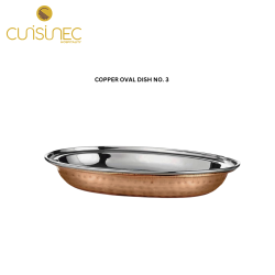 COPPER OVAL DISH NO.3
