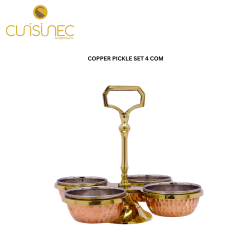 COPPER PICKLE SET 4 COM