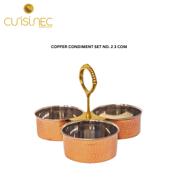 COPPER CONDIMENT SET NO.2 3 COM