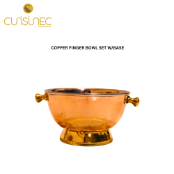 COPPER FINGER BOWL SET W/BASE