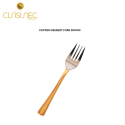 COPPER DESSERT FORK SPOON