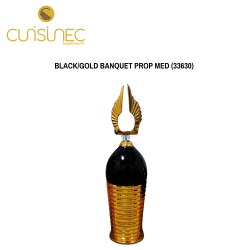 33630 BLACK/GOLD BANQUET PROP MED