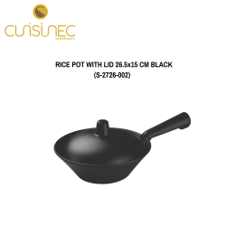RICE POT WITH LID 26.5x15 CM BLK