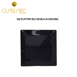 SQ PLATTER 30.5 CM BLK
