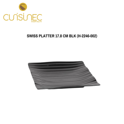 SWISS PLATTER 17.8 CM BLK