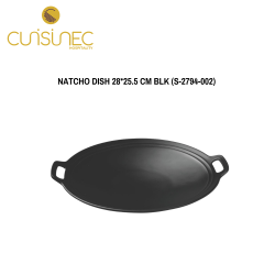 NATCHO DISH 28*25.5 CM BLK