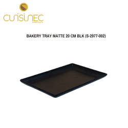 BAKERY TRAY MATTE 20 CM BLK