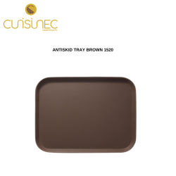 ANTISKID TRAY BROWN 1520 20*15 INCH