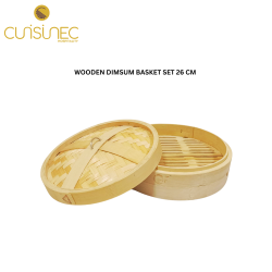 WOODEN DIMSUM BASKET SET 26 CM