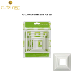 PL COOKIE CUTTER SQ 6 PCS SET
