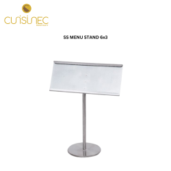 SS MENU STAND 6x3