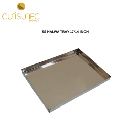 SS HALWA TRAY 17*14 INCH
