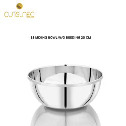 SS MIXING BOWL W/O BEEDING 20 CM